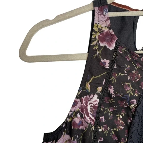 ANTHROPOLOGIE Hint of Mint Pattern Block Lace Sleeveless Blouse Size  Medium - Picture 4 of 5